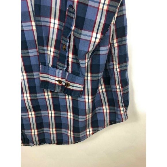 Casuals Roundtree & Yorke Men's Blue Red Shirt 3XT Button Up Long Sleeve A19 - Picture 3 of 4